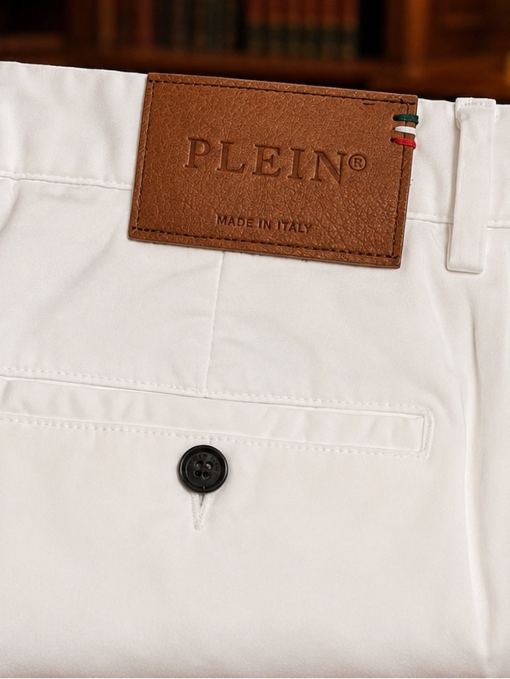Philipp Plein White Cotton Chino Pants | Made in Italy (NWT)